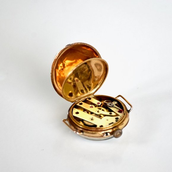1800\'s ANTIQUE 18K GOLD FRENCH DOUBLE POCKET WATCH #26695